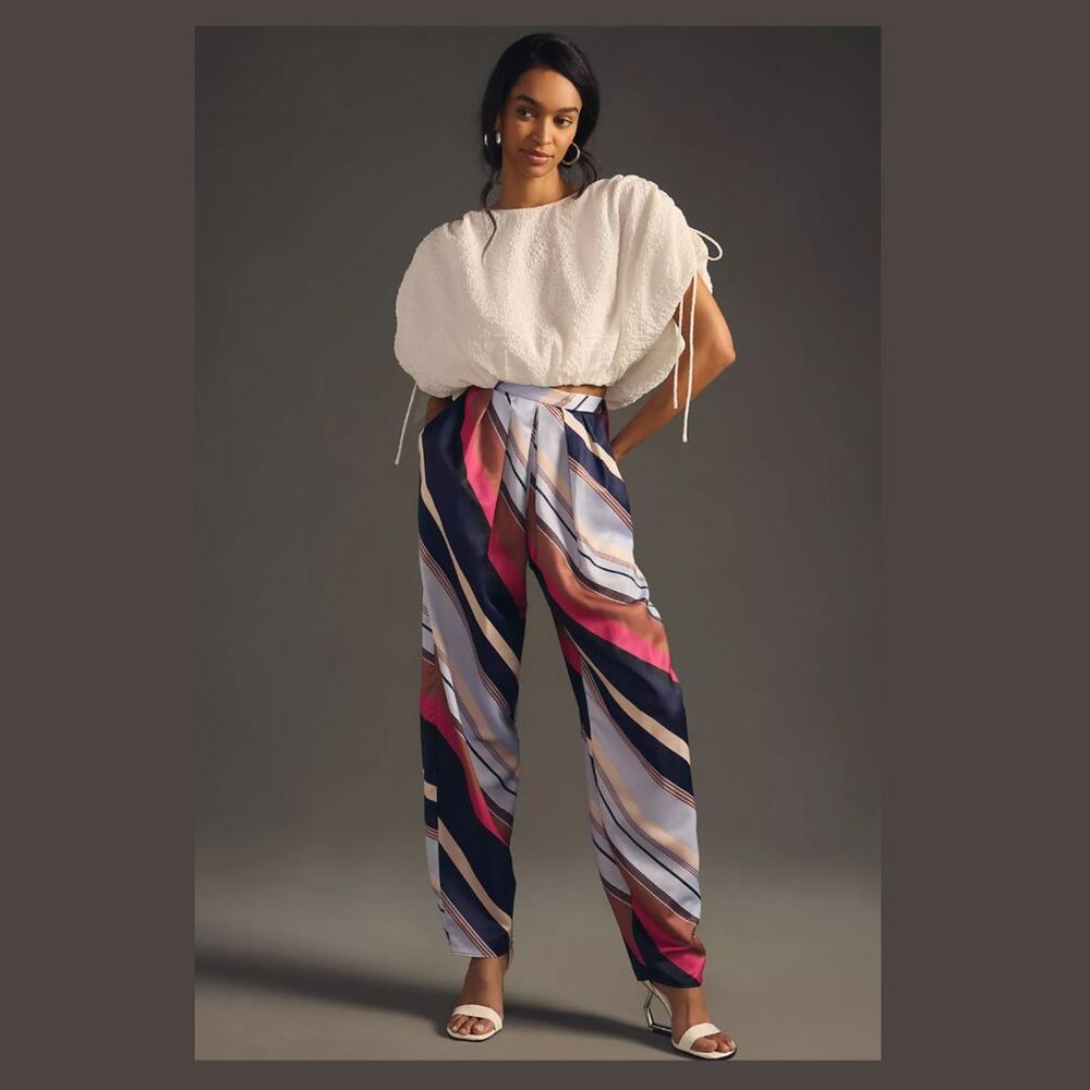 Anthropologie Silky Balloon Pants - New - Size 14